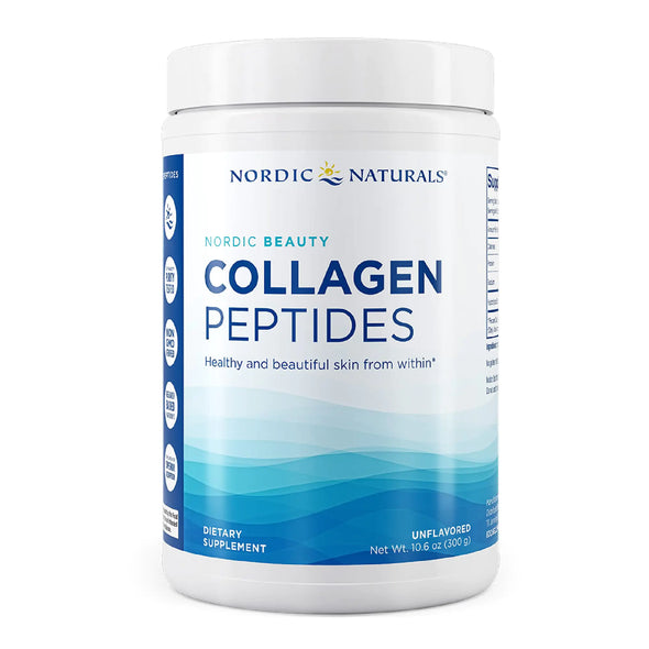 Nordic Naturals Nordic Beauty Collagen Peptides Unflavored - 10.6 Ounces - Collagen Supplement for Skin Health and Elasticity - for Hot and Cold Beverages - 30 Servings