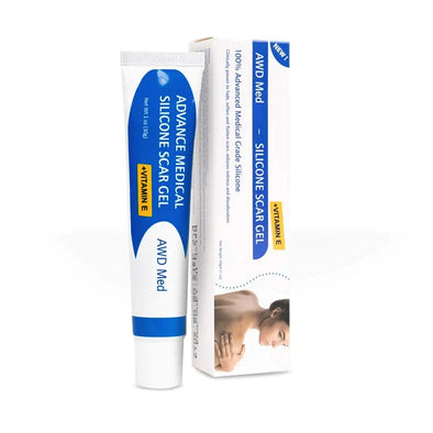 AWD Silicone Scar Gel for Surgical Scars - Medical Grade Silicone Scar Gel for C Section Tummy Tuck Keloid Treatment Use With or Without Silicone Scar Tape - After Surgery Must Haves