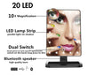 LED Makeup Mirror with Bluetooth Speaker